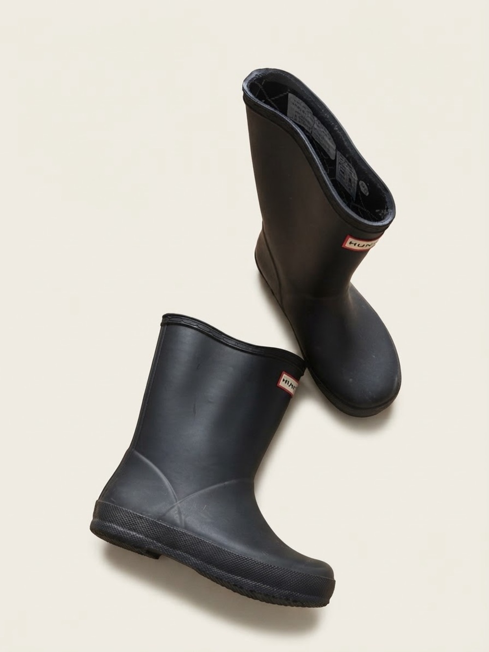Hunter Sz 12 Boys Black Classic Fall Rain Boots